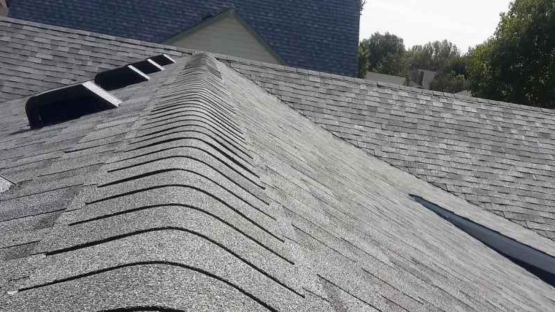 All items used are part of the Owens Corning roofing system, including the shingles and matching ridge caps. All roof penetrations are custom painted to match the roofing system color for that added special touch.