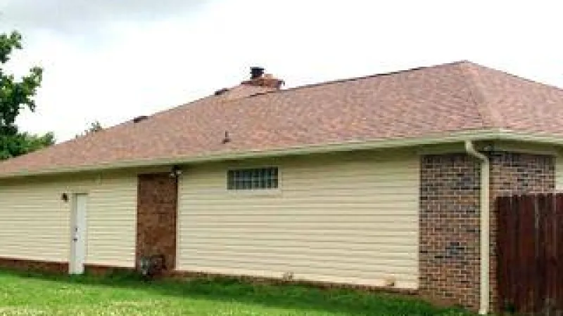 These shingles are the Owens Corning Duration Shingles in the Sedona Canyon color.