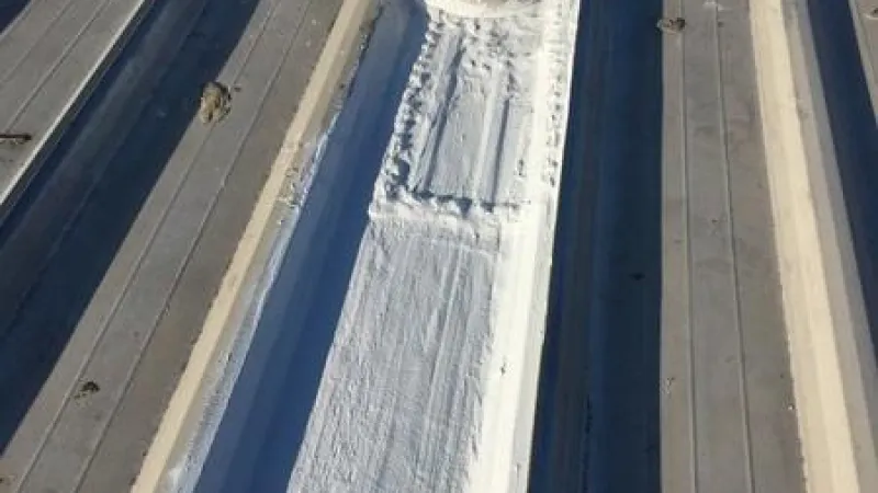 Exhaust vent was leaking. We repaired it with Gaco.