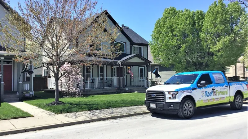 All items installed are part of the Owens Corning roofing system, including the shingles and matching ridge caps. All roof penetrations are custom painted to match the roofing system color for that added special touch.