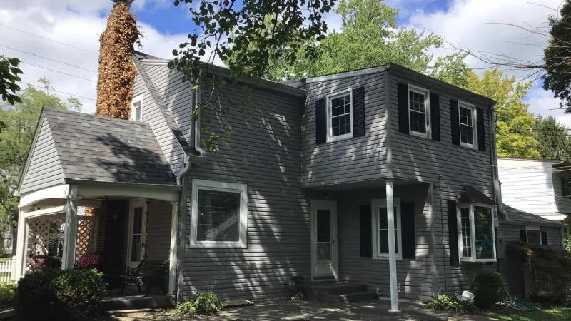 The Storm Cloud color is a perfect complement to this home's exterior.