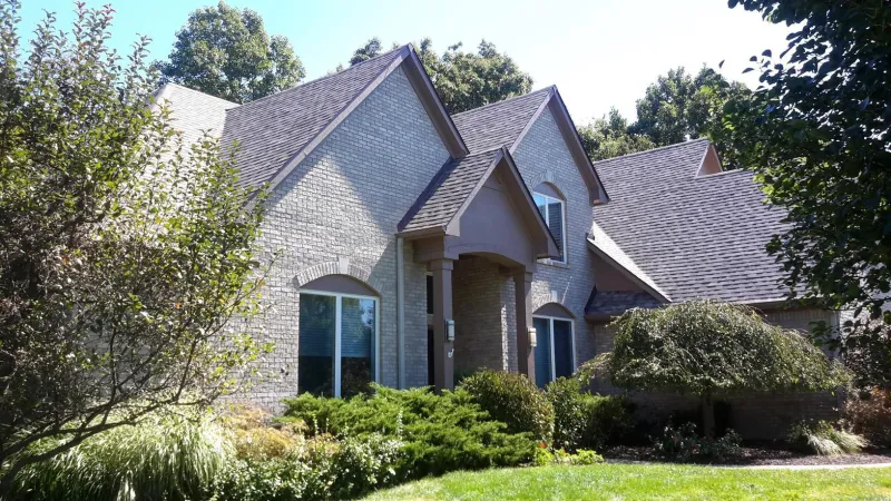 The color of this roofing shingle is Sand Dune.