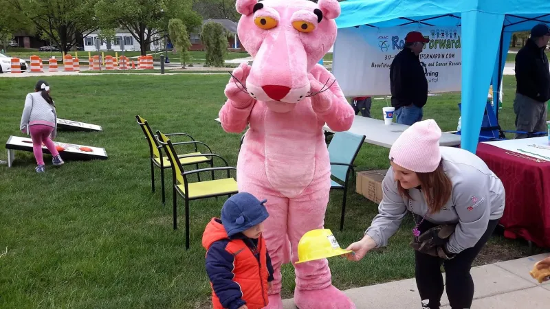 Everyone gets a Roof It Forward hard hat