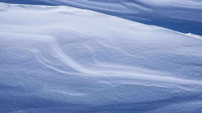 a large area of snow