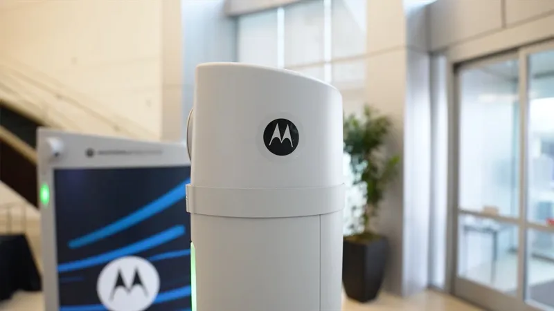 Motorola CWD installed in a lobby
