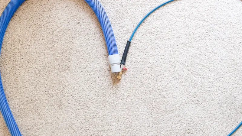 a pair of blue cables