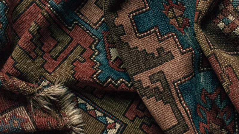 a close-up of a rug