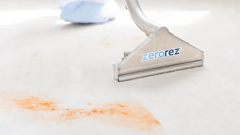 zerorez steam cleaning norovirus stain on carpet