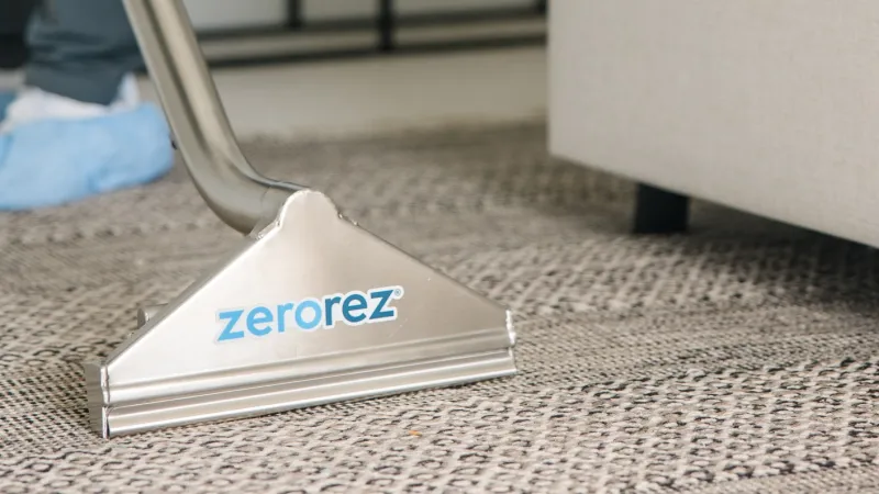 how to protect carpet from indents from furniture by using carpet protectors and cleaning regularly with Zerorez Zr Wand