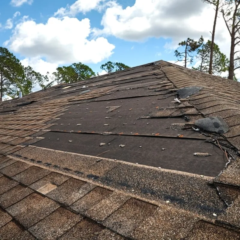 a roof with a solar panel