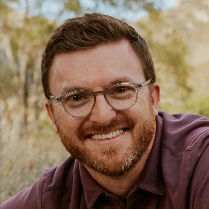 a man wearing glasses