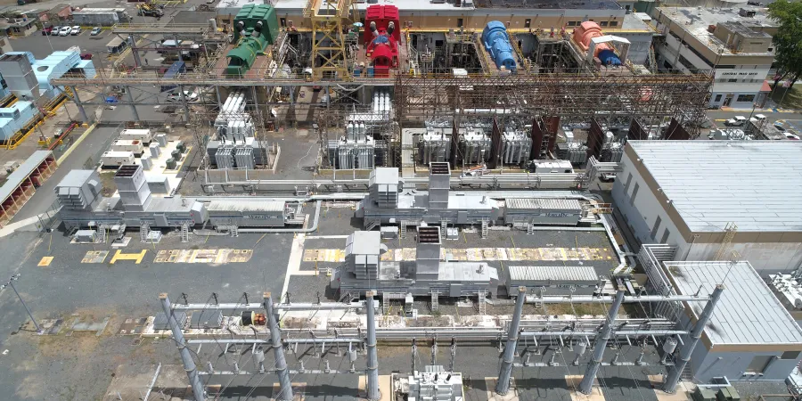 a high angle view of a construction site