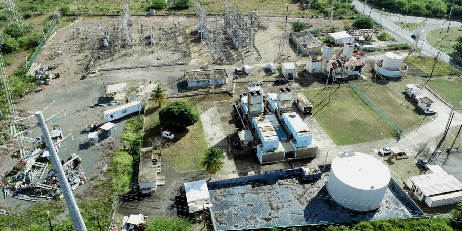 a high angle view of a construction site