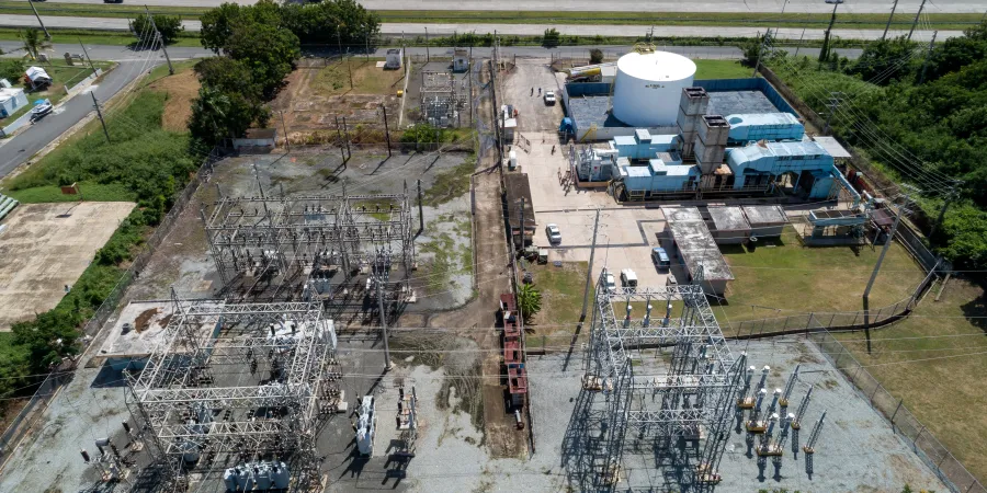 a high angle view of a construction site