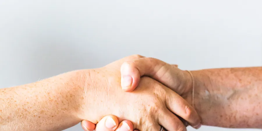 a close up of a hand