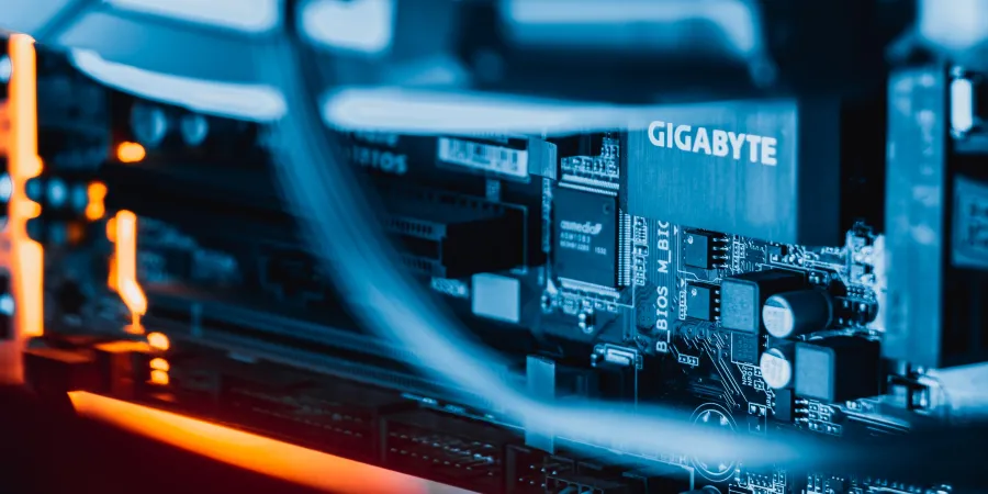 a close-up of a computer