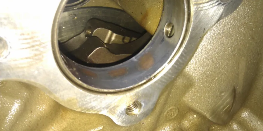 a close up of a metal sink