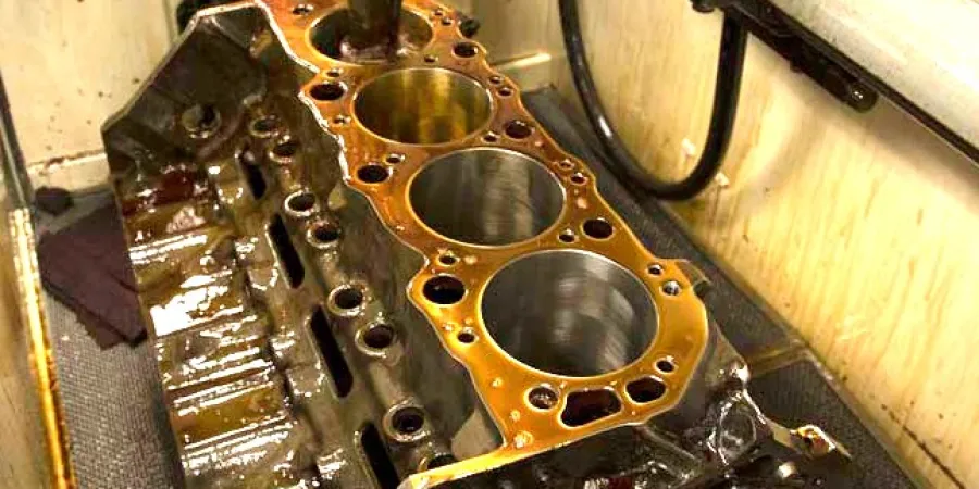 a close up of a machine