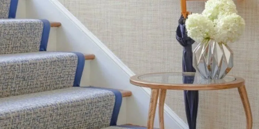 stairs and a side table
