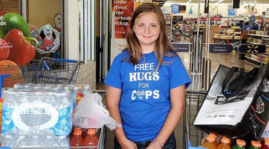 Emanuel County child provides refreshments for first responders