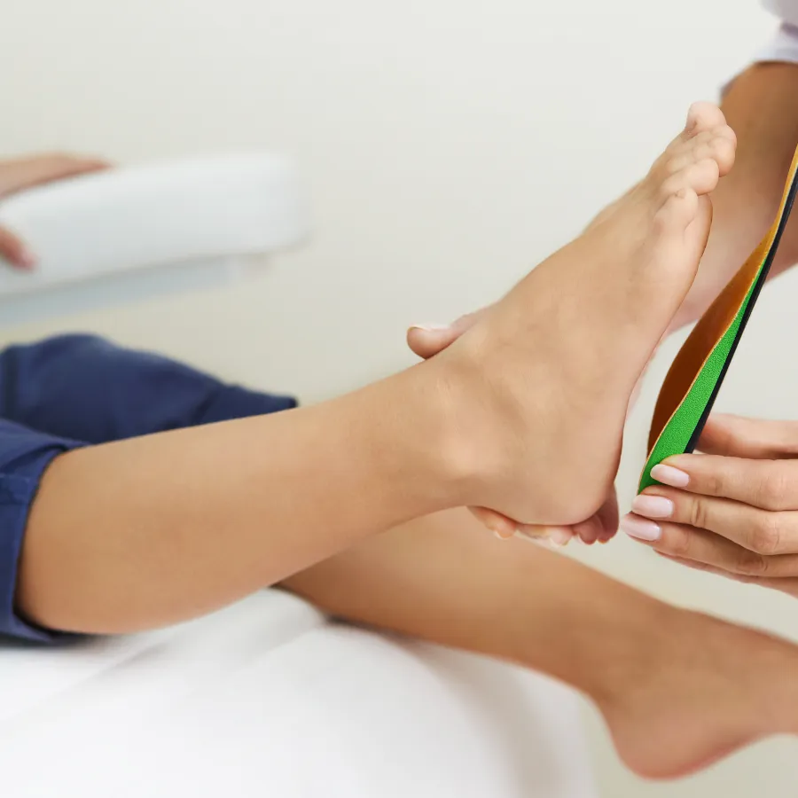 a foot and shoe insert