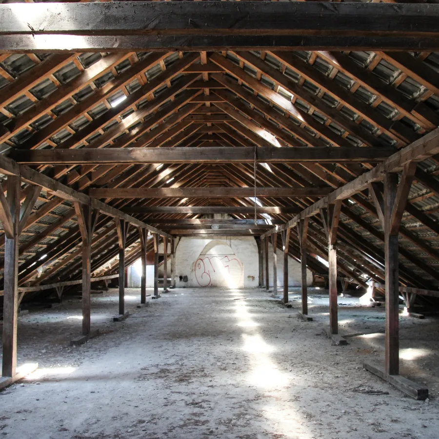 a large wooden structure