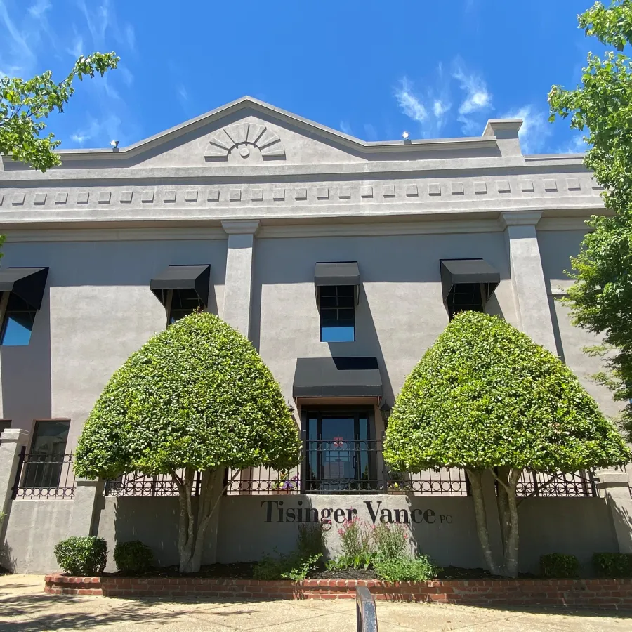 front of building