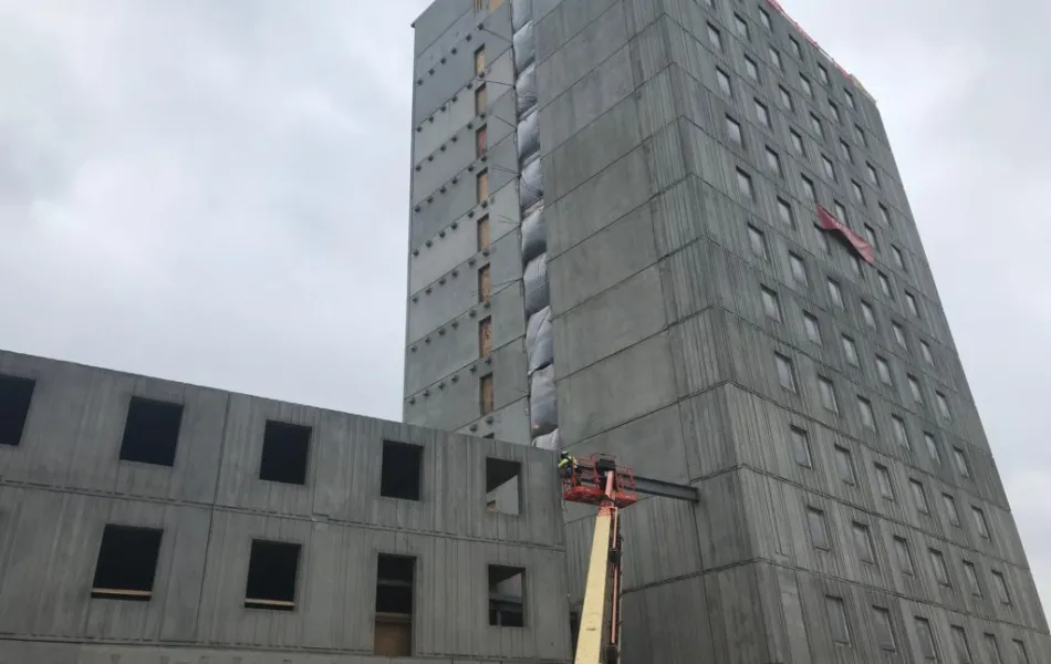 a tall building