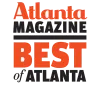 Logo for Atlanta Magazine Best of Atlanta award featuring bold black and orange text.