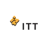 ITT logo with orange geometric symbol and black letters on a white background