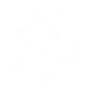 White sparkle and star shapes on a black background representing shine and glitter effects.