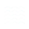 Five horizontal white wavy lines on a black background representing water or waves.