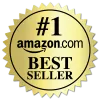 Gold seal with #1 amazon.com best seller text in black on a shiny gold background