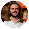 a man with long hair