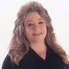 a woman with long hair