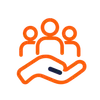 Goal 1 icon from the site's generated brand icon set (a flat, single-weight outline with rounded line caps and simple geometric shapes)