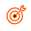 Outcome 3 icon from the site's generated brand icon set (a flat, single-weight outline with rounded line caps and simple geometric shapes)