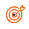 Outcome 1 icon from the site's generated brand icon set (a flat, single-weight outline with rounded line caps and simple geometric shapes)