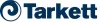Tarkett logo with a circular swirl icon and bold blue text on a white background