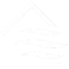White house-shaped outline with three horizontal wave lines inside symbolizing air flow or ventilation on black background
