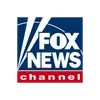 Fox News Channel logo with blue background, white text, and red banner at the bottom