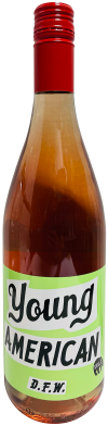 Young American Rosé bottle