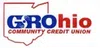 Grow Ohio Community Credit Union logo with Ohio state outline and handshake design