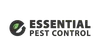 Essential Pest Control logo with a stylized letter E and green leaf inside a circle