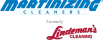 Martinizing Cleaners logo with blue text and Lindeman's Cleaning branding in red, indicating former name.