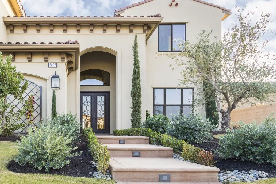 a house with new window replacement