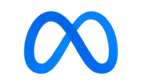 a blue and white logo