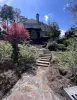 a stone path leading to a house