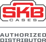 SKB Cases logo in red and gray with Authorized Distributor text underneath, on a white background