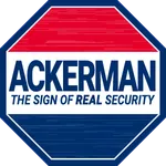 a blue and red sign